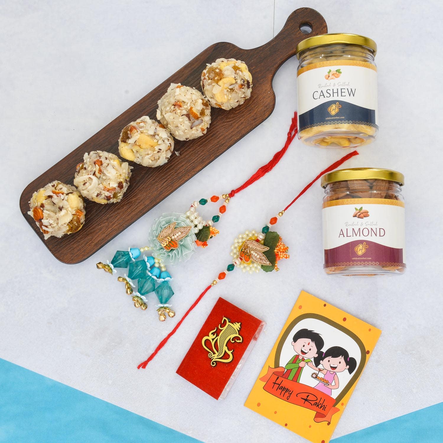 Stupendous Rakhi Hamper With Sweets For Brother And Bhabhi